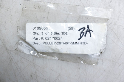 Aftermarket 02170024 20T/40T 5mm HTD Pulley