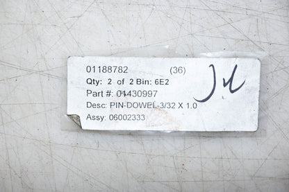 Aftermarket 01430997 Hard Steel Pin Dowel 3/32"x1" NOS