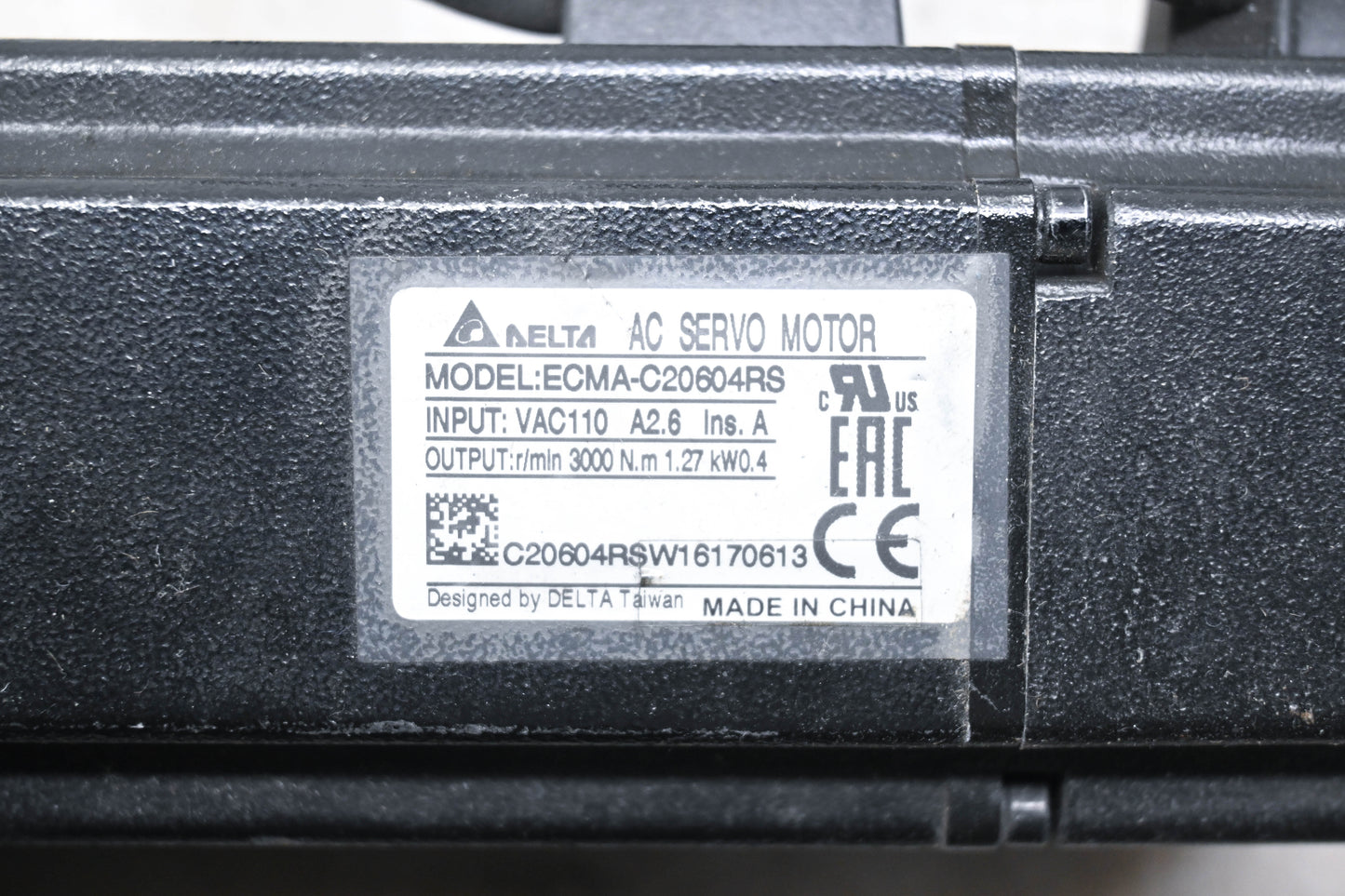 Delta Electronics ECMA-C20604RS AC Servor Motor and Bracket
