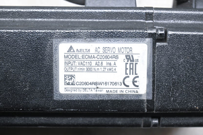 Delta Electronics ECMA-C20604RS AC Servor Motor and Bracket