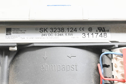 Rittal SK 3238.124, 311748 Fan and Filter Unit NOS