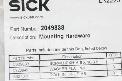 Sick 2049838 Mounting Hardware Kit NOS