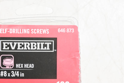 Everbilt 646 873 Self-Drilling Screws Zinc Plated Qty 88