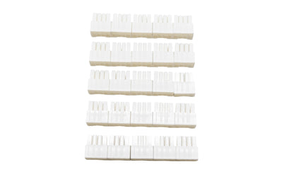 Aftermarket MXN 5557, 143273 8-Pin White Cable End Qty 25 NOS