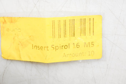 EuroSort 00003032 M5 Insert Spirols Qty 10 NOS