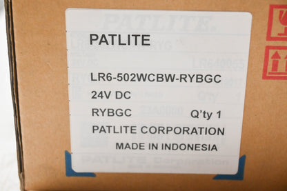 Patlite LR6-502WCBW-RYBGC Signal Tower NOS