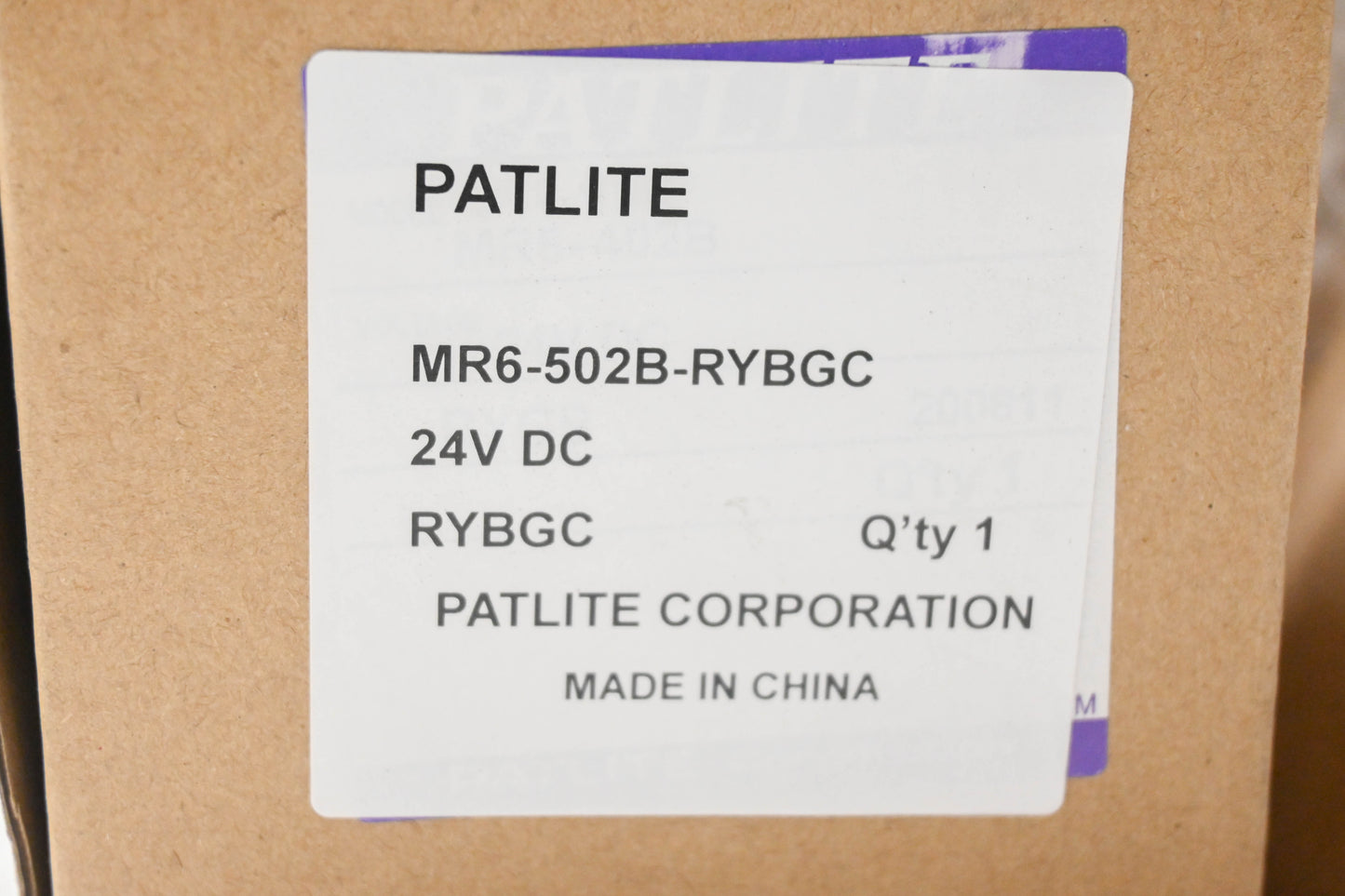 Patlite MR6-502B-RYBGC Signal Tower NOS