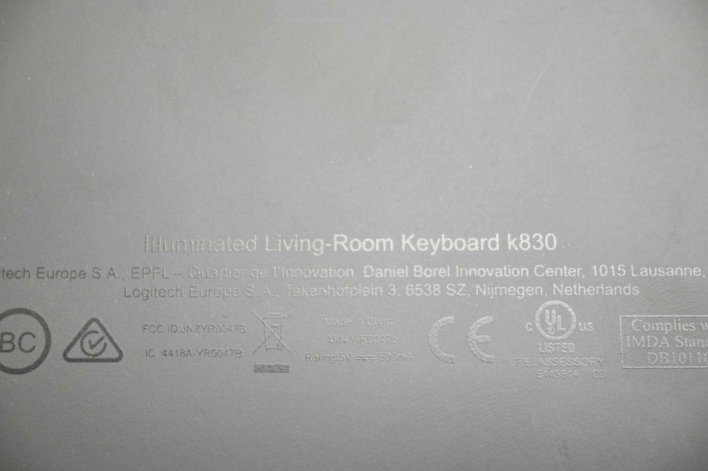 Logitech K830 Wireless Illuminated Keyboard