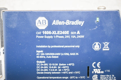 Allen-Bradley 1606-XLE240E Series A Power Supply