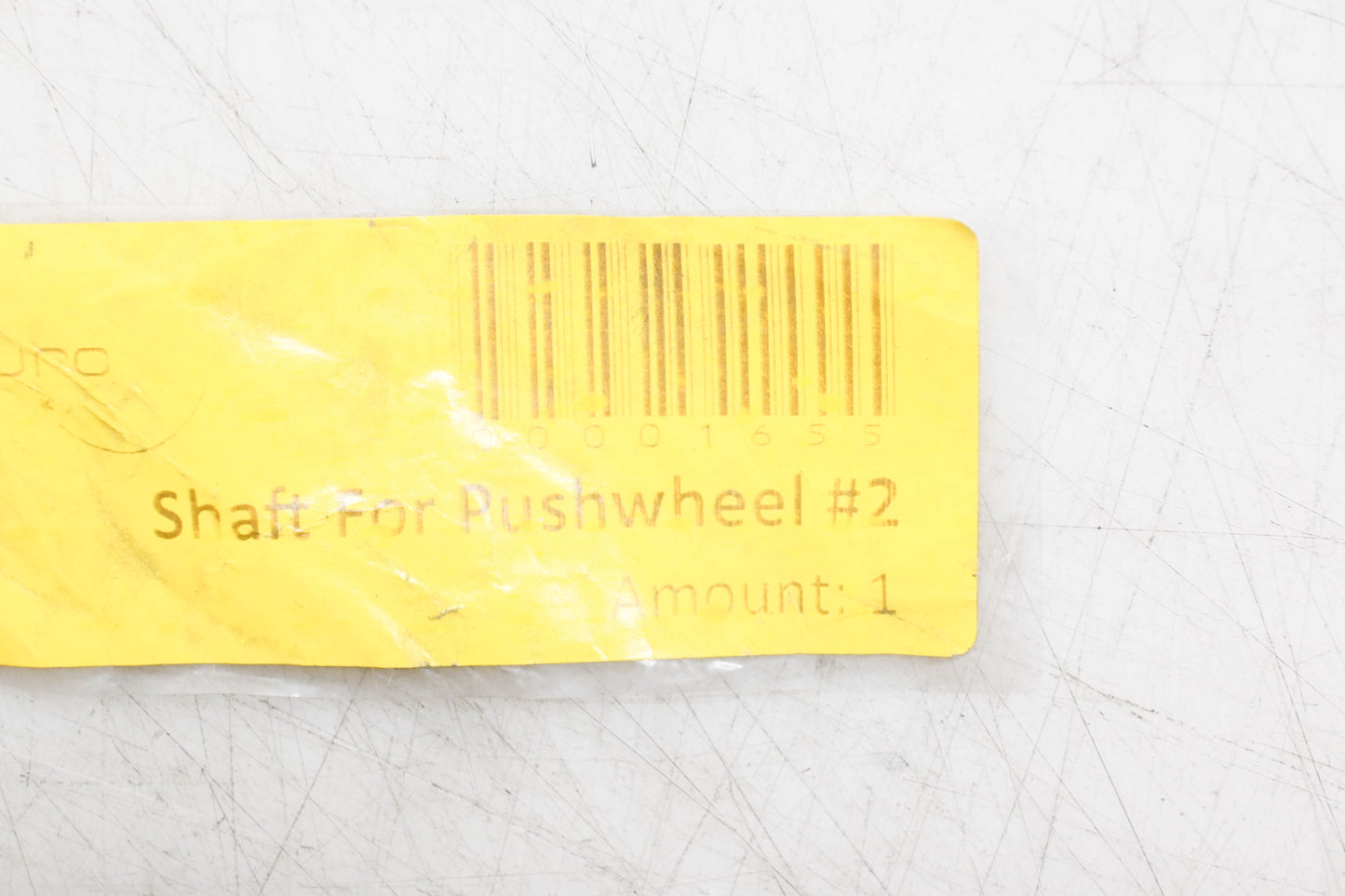 EuroSort 00001655 Push Wheel Shaft NOS