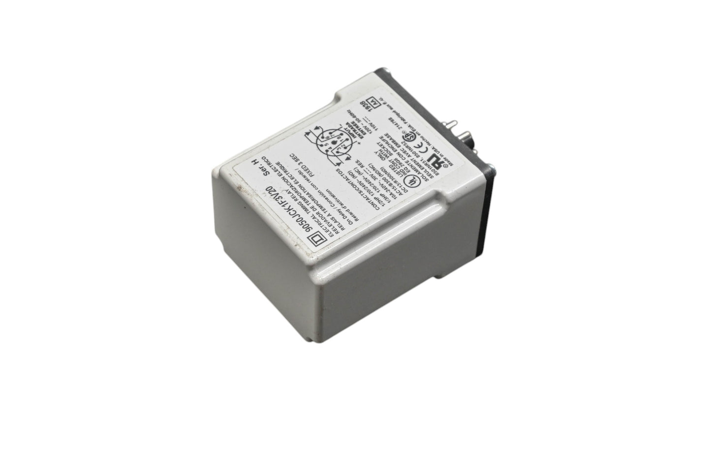 Square D 9050JCK1F3V20 Series H Electrical Timing Relay NOS