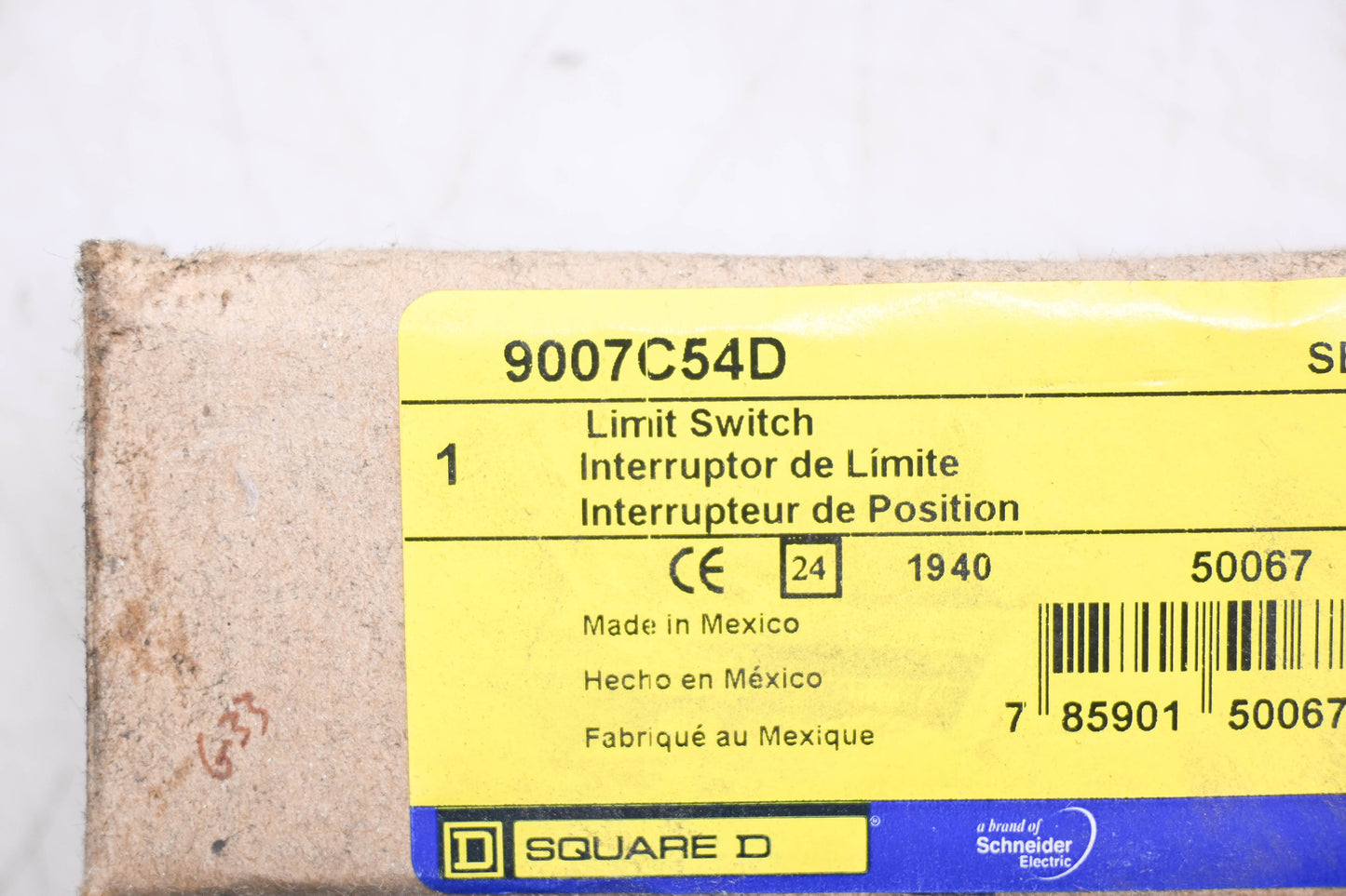 Square D 9007C54D Series A Limit Switch NOS