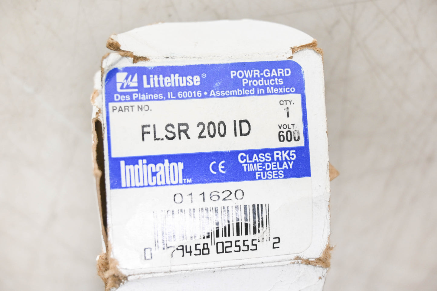 Littlefuse FLSR 200 ID Indicator Time Delay Fuse NOS
