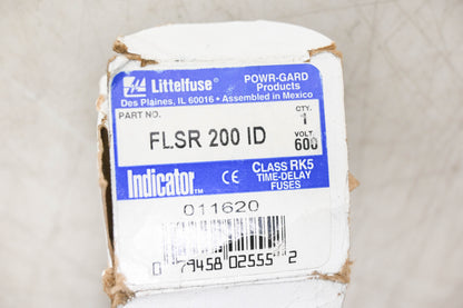 Littlefuse FLSR 200 ID Indicator Time Delay Fuse NOS