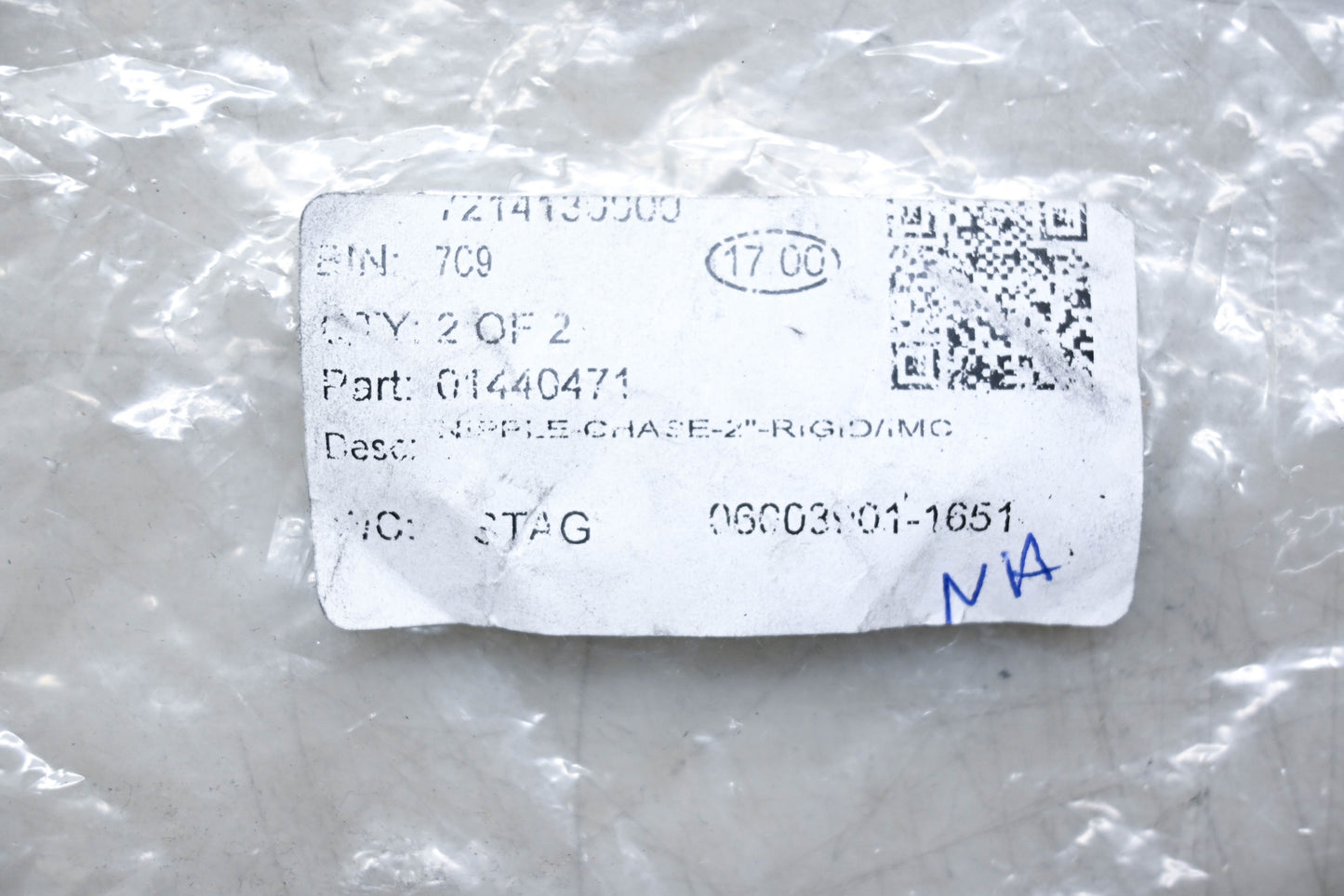 Aftermarket 01440471, 7214130000 Conduit Nipple Chase 2" NOS