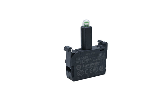 Allen-Bradley 800F-N3W Series B White LED Contact Block