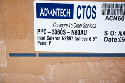 Advantech PPC-3060S-N80AU Fanless Panel PC with Intel Celeron Processor NOS