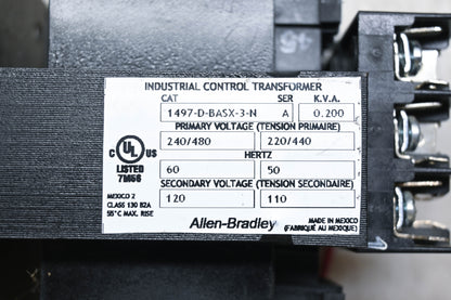 Allen-Bradley 1497-D-BASX-3-N Industrial Control Circuit Transformer NOS