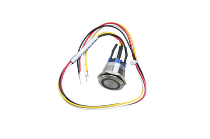 NPI 03201605 22mm Blue Lense Assembly Switch NOS