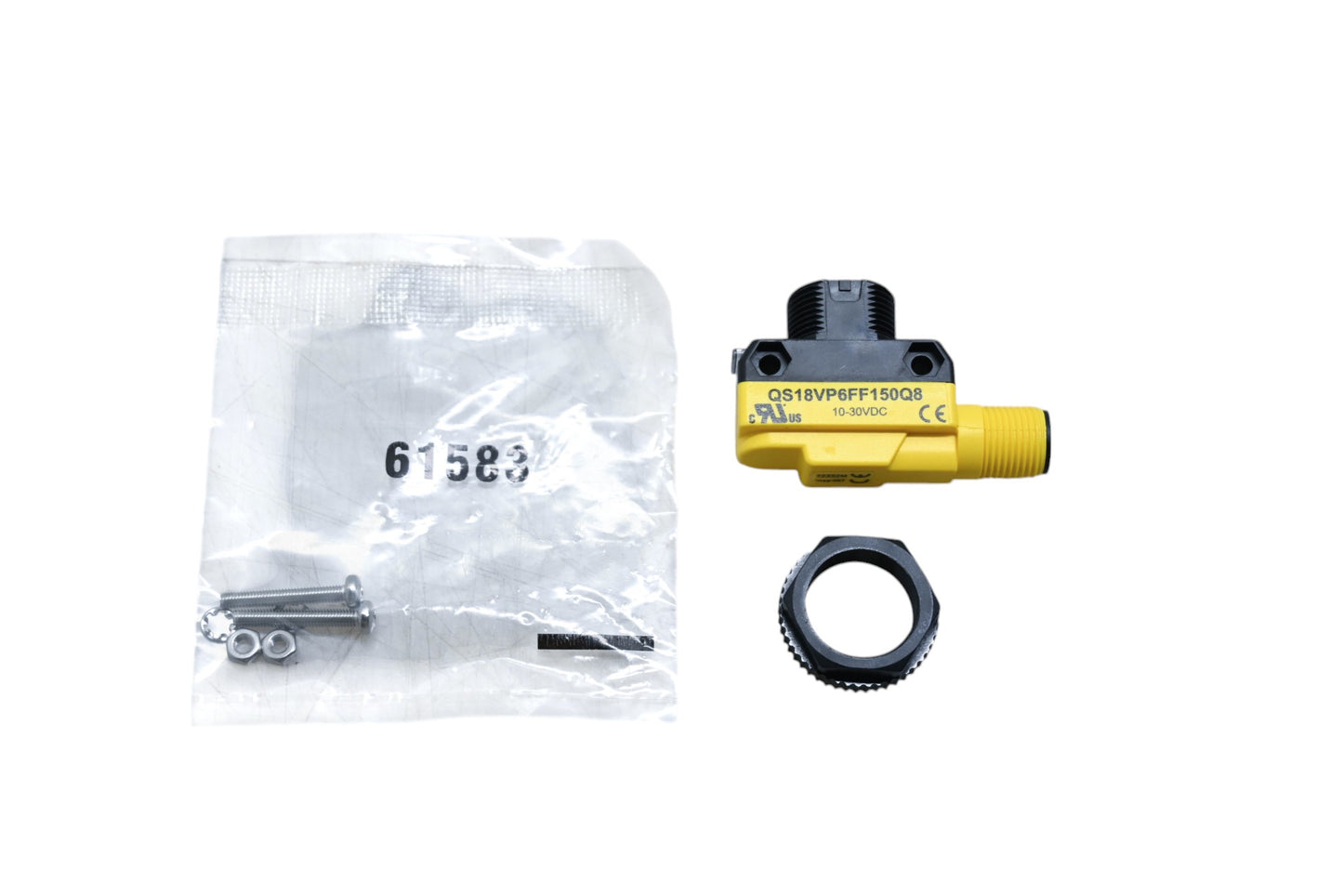 Banner Engineering QS18VP6FF150Q8 Photoelectric Switch Sensor Kit NOS