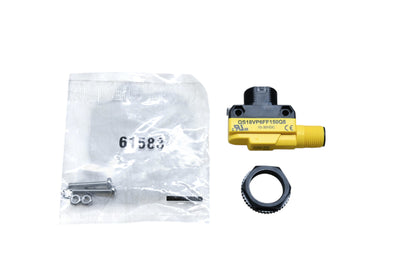 Banner Engineering QS18VP6FF150Q8 Photoelectric Switch Sensor Kit NOS