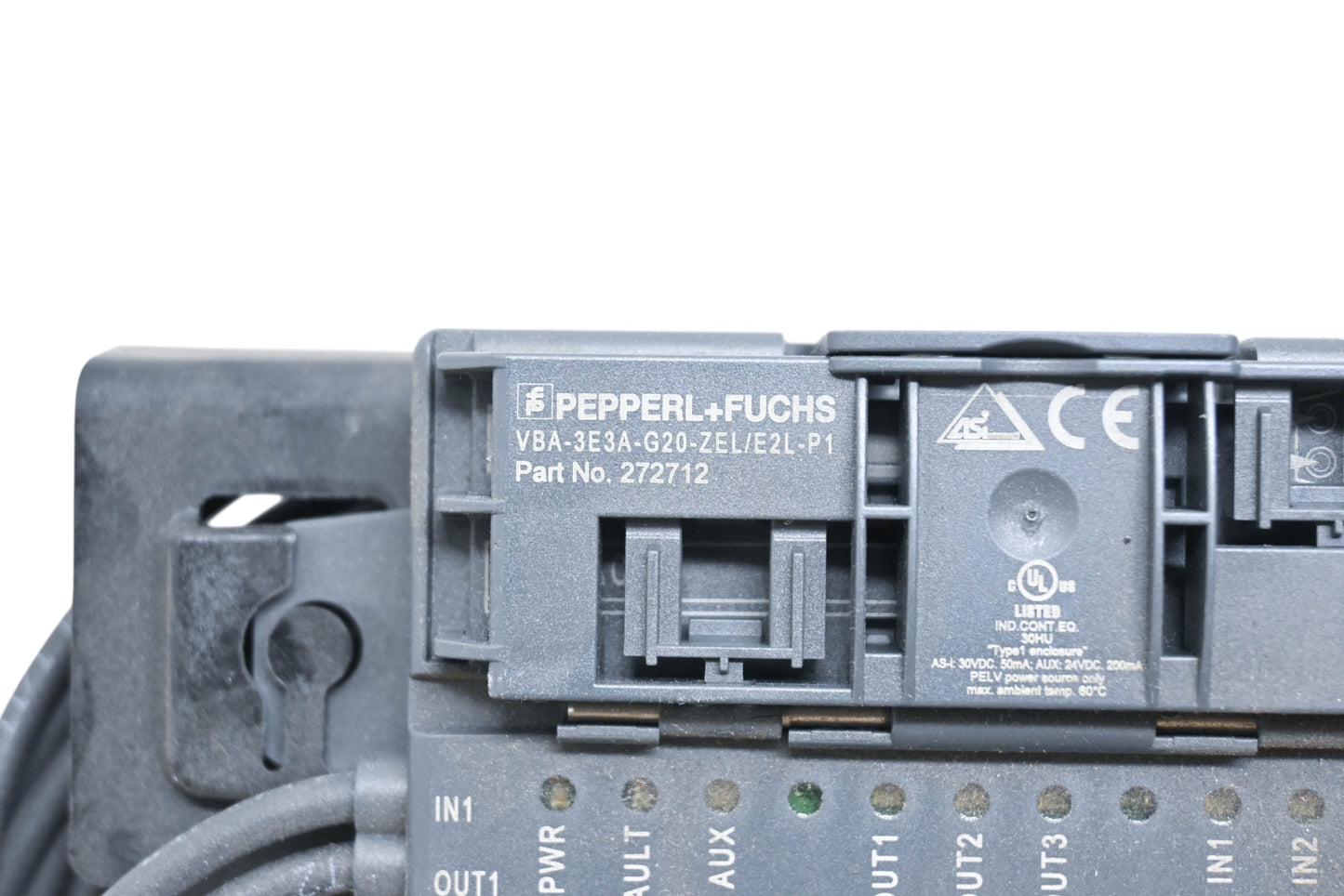 Pepperl+Fuchs VBA-3E3A-G20-ZEL/E2L-P1 Interface I/O Motor Control Module NOS