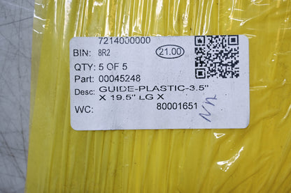 Aftermarket 00045248, SUHMWNA.125 3.5x19.5" Natural UHMW Sheets Qty 5 NOS