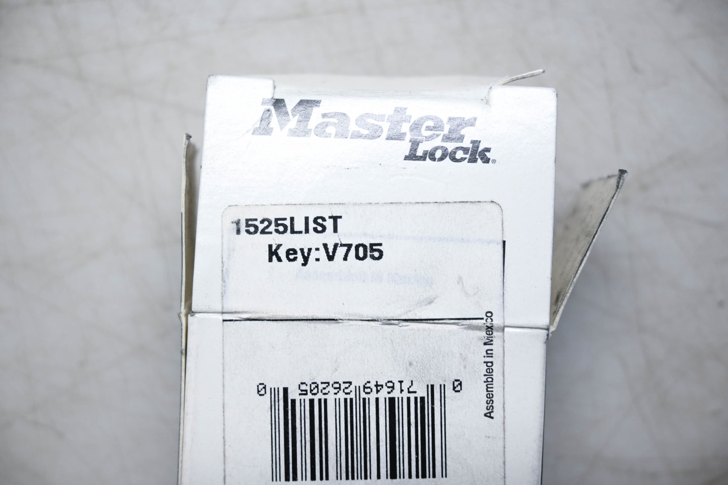Master Lock 1525LIST Combination Lock NOS