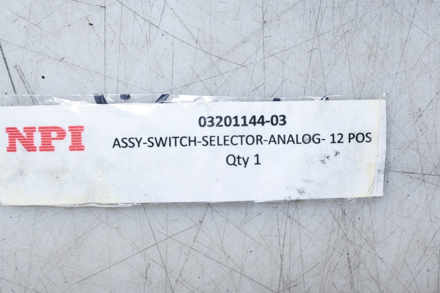 NPI 03201144-03, C4D0112N-A 12 POS Analog Selector Switch NOS