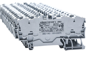 Wago 2002-1401 4-Conductor Feedthrough Terminal Blocks Qty 16