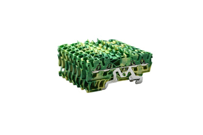 Wago 2002-1407 Ground Terminal Blocks Qty 8