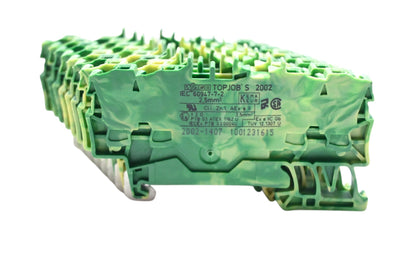Wago 2002-1407 Ground Terminal Blocks Qty 8