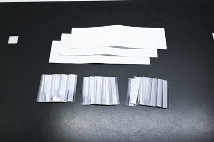 Aftermarket 1009091-01 Clear Plastic Shield Label Holders with Insert Paper Labels Qty 30 NOS