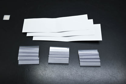Aftermarket 1009091-01 Clear Plastic Shield Label Holders with Insert Paper Labels Qty 30 NOS