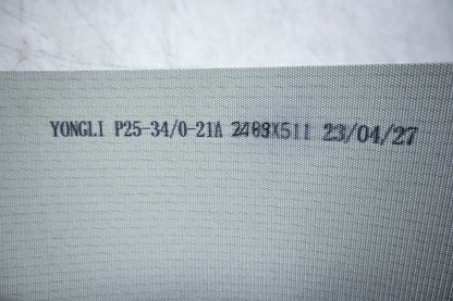Yongli P25-34/0-21A, 01189867 Smooth Surface Black Conveyor Belt 2489x511mm NOS