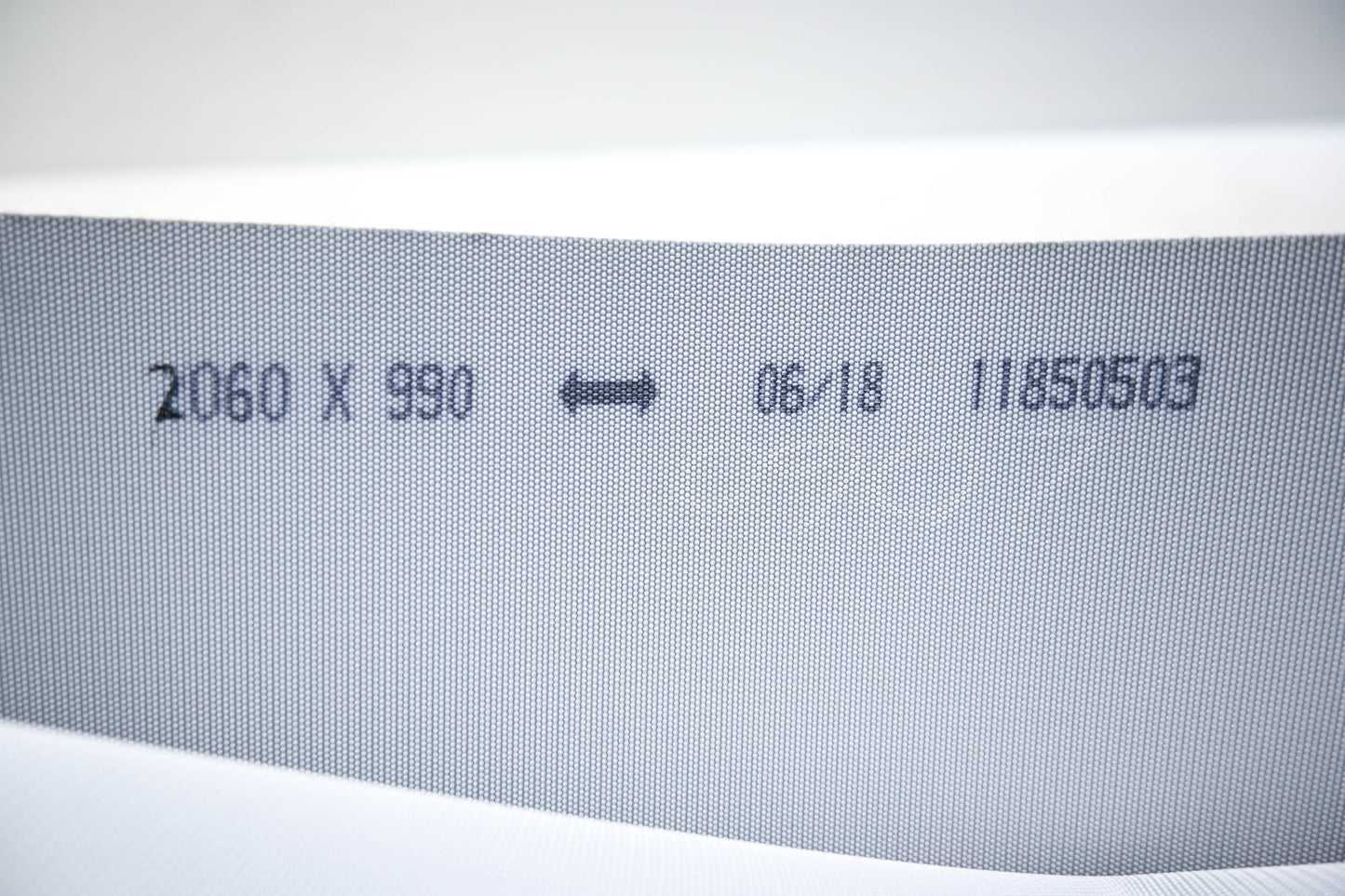 Habasit 11850503 2mm Diamond Surface Black Conveyor Belt 2060x990mm NOS