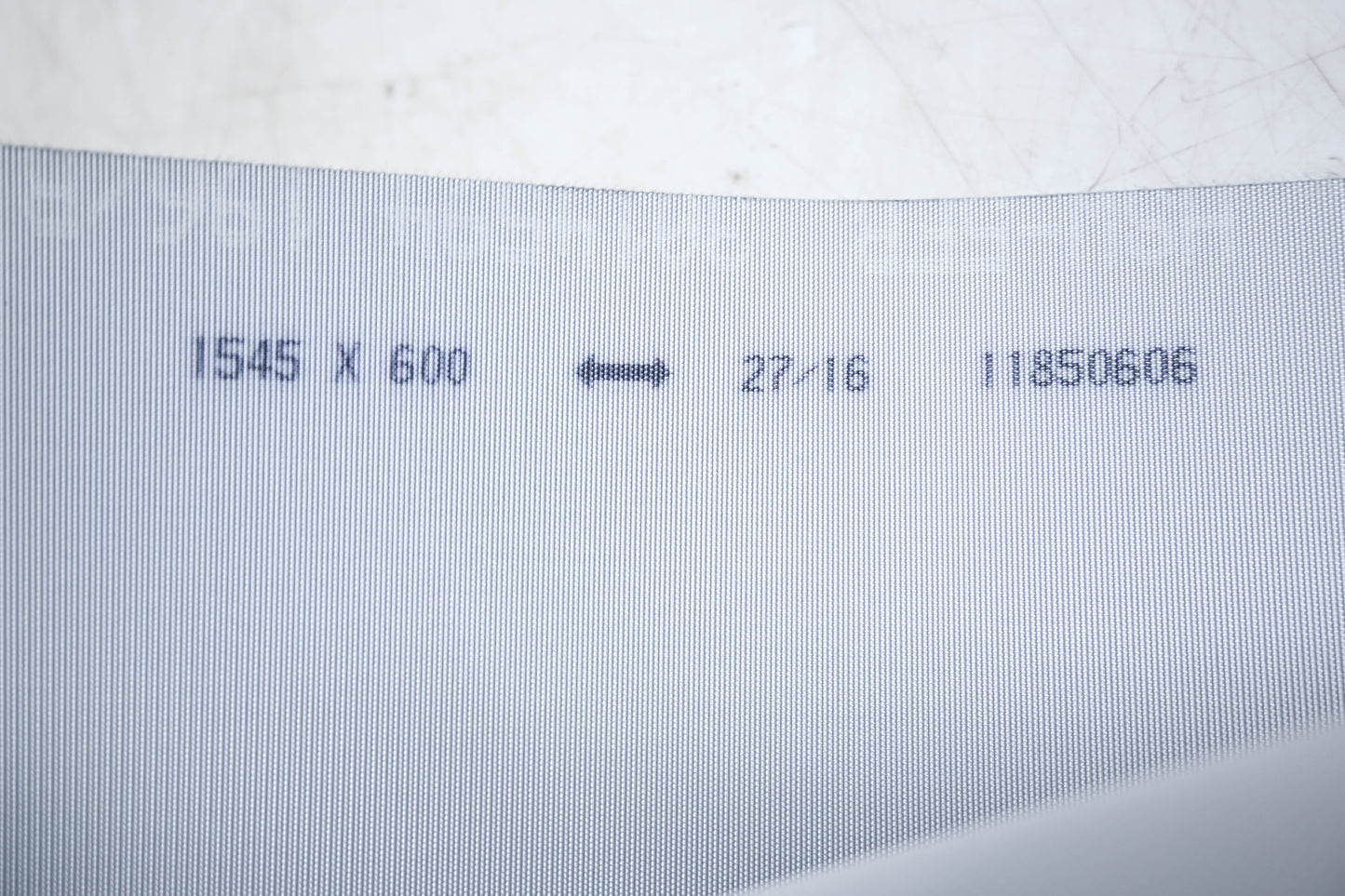 Habasit 11850606 2mm Diamond Surface Black Conveyor Belt 1545x600mm NOS