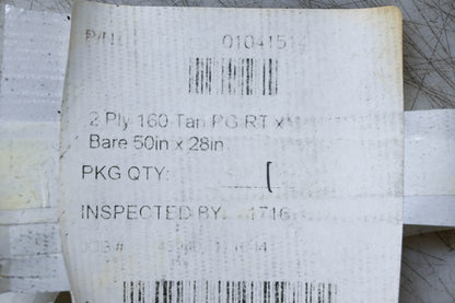 Aftermarket 01041514 2 Ply Stitched Surface Bronze/Orange Conveyor Belt 1270x711mm NOS