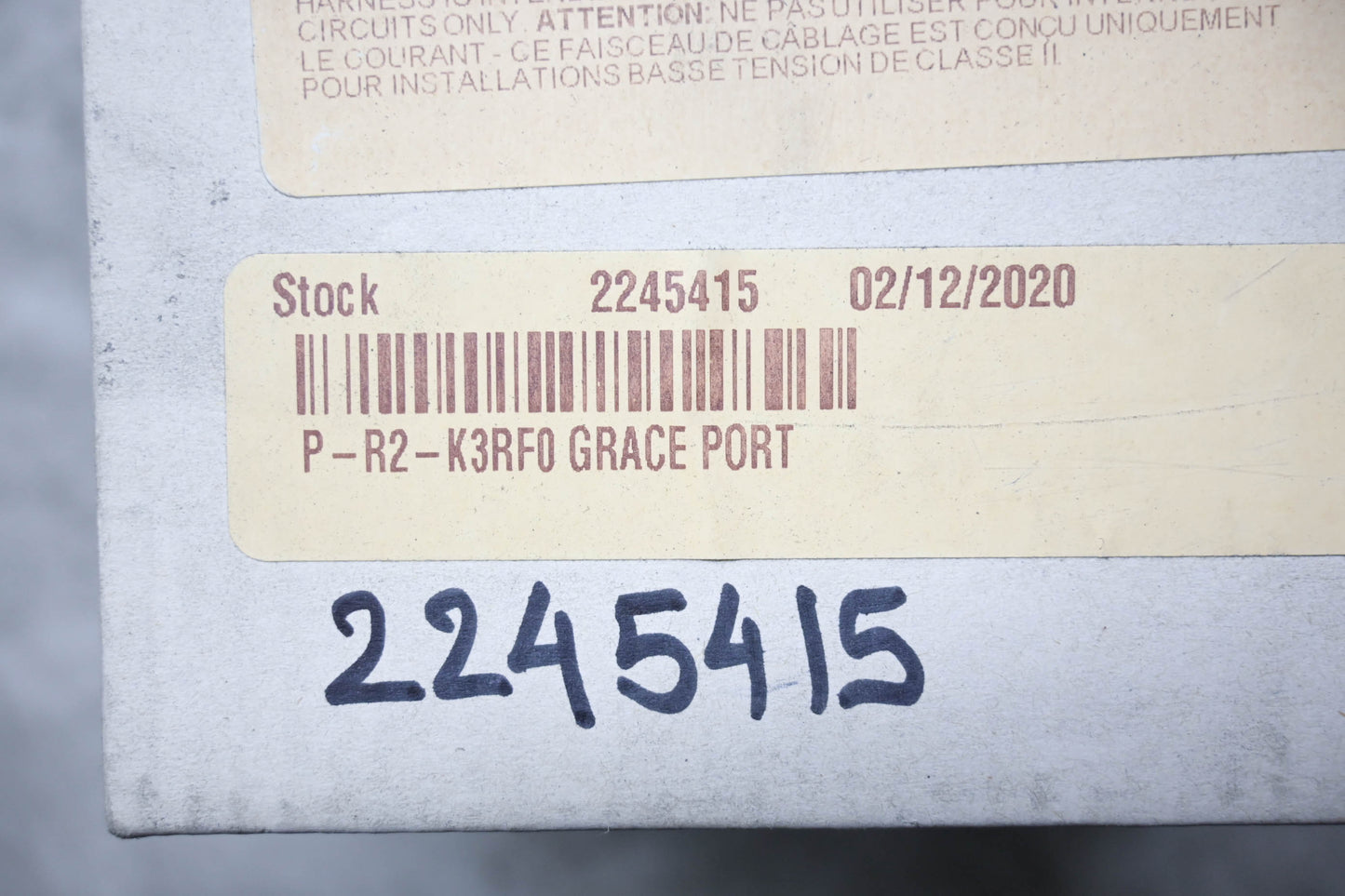 GracePort P-R2-K3RF0 Ethernet Panel Interface Connector NOS