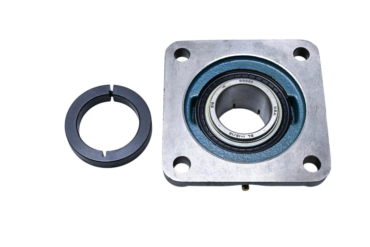 Dodge 128789, F4B-DL-115 Flange-Mount Ball Bearing Assembly NOS