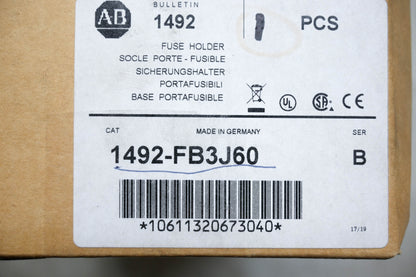 Allen-Bradley 1492-FB3J60 3 Pole Fuse Holder Class J NOS