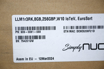 Simply NUC LLM1R3RK Mini PC Desktop Computer NOS
