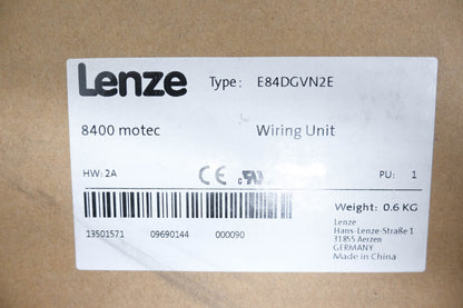 Lenze E84DGVN2E Wiring Unit NOS