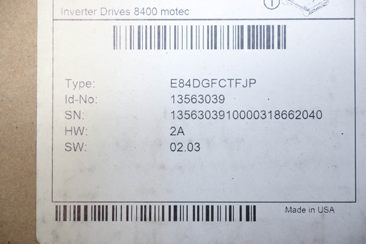 Lenze E84DGFCTFJP Motec Communication Unit NOS