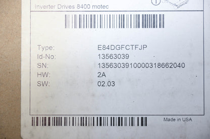 Lenze E84DGFCTFJP Motec Communication Unit NOS