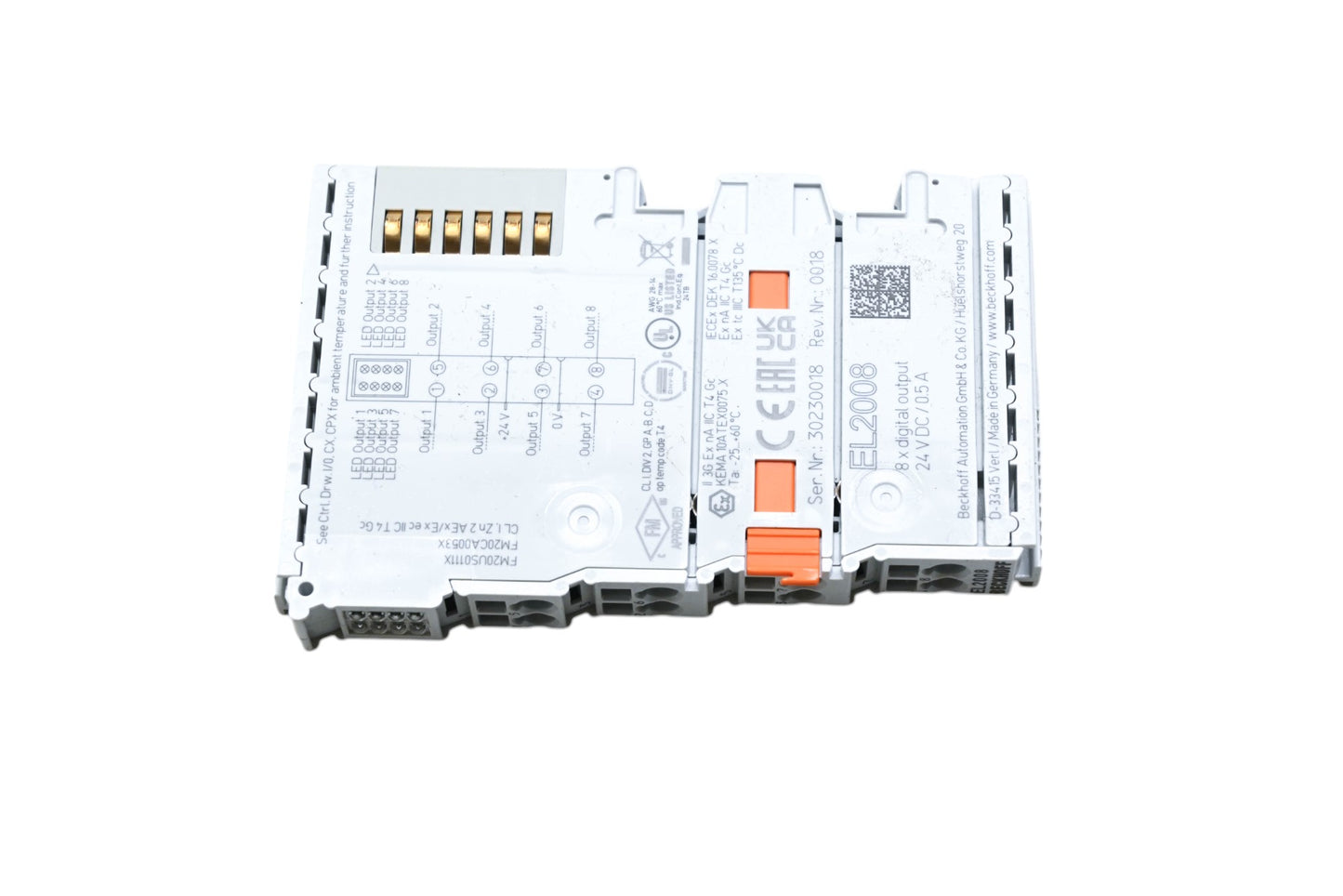 Beckhoff EL2008 8-Channel Digital Output Module NOS