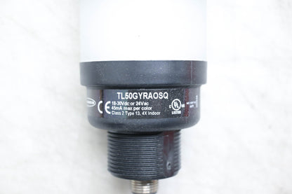 Banner TL50GYRAOSQ Green/Yellow/Red Tower Light NOS