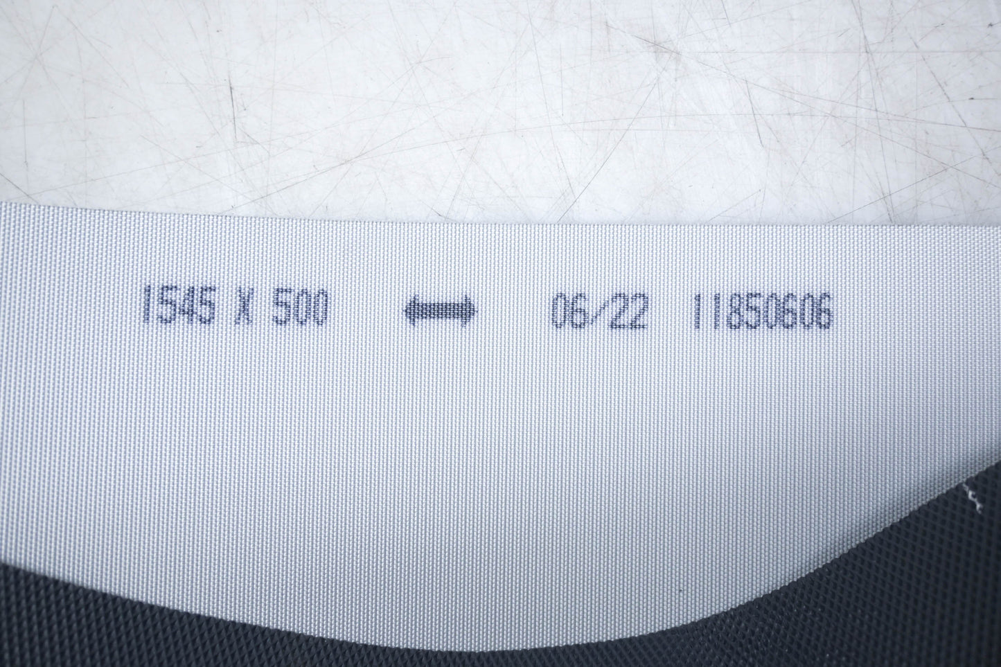 Habasit 11850606 2mm Diamond Surface Dark Gray Conveyor Belt 1545x500mm NOS