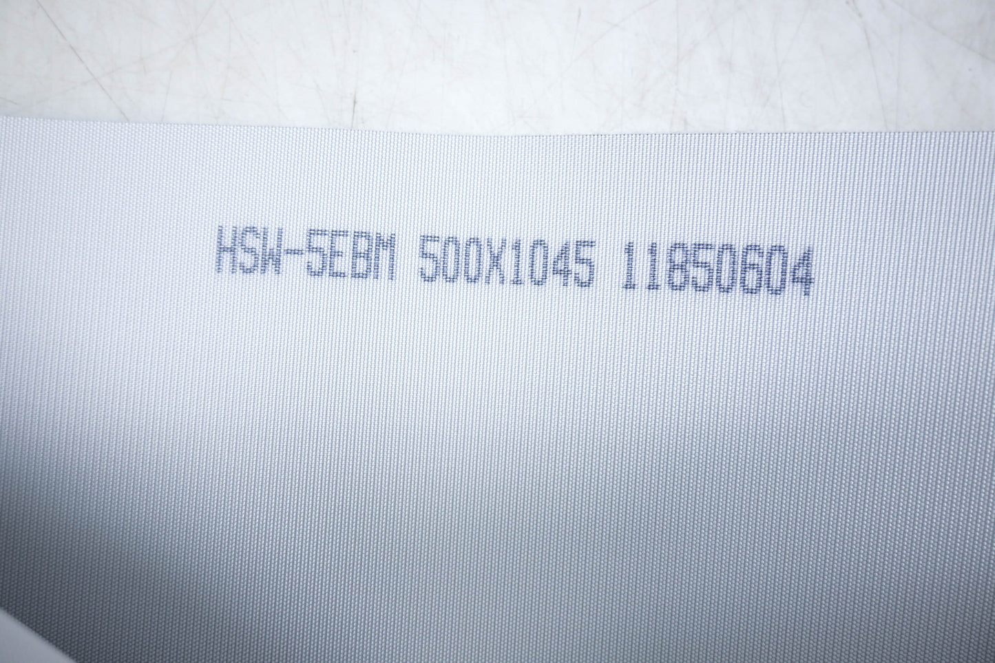 Habasit 11850604, HSW-5EBM 2mm Diamond Surface Dark Gray Conveyor Belt 1045x500mm NOS