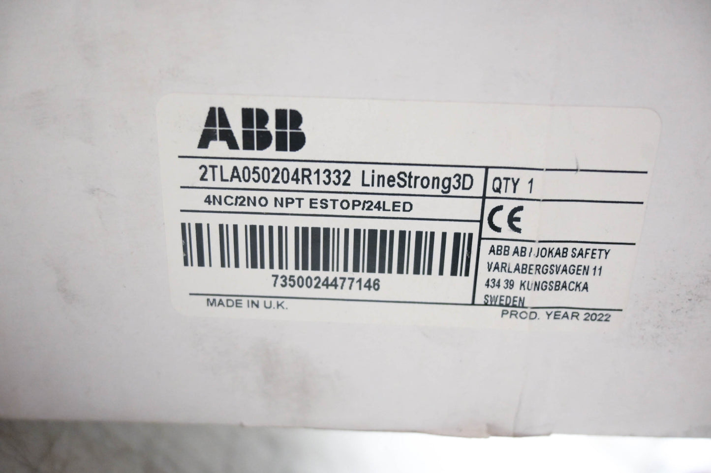 ABB 2TLA050204R1332 Emergency Stop Grab Wire